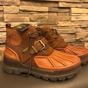 Ralph Lauren Oslo low  II Leather Lug Sole Boots